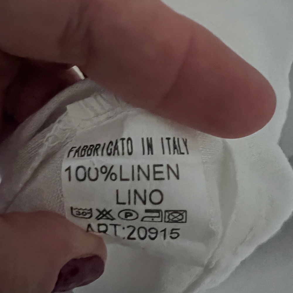 Chic Linen White Button Down Shirt - image 5